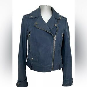 Burberry Blue Suede Jacket